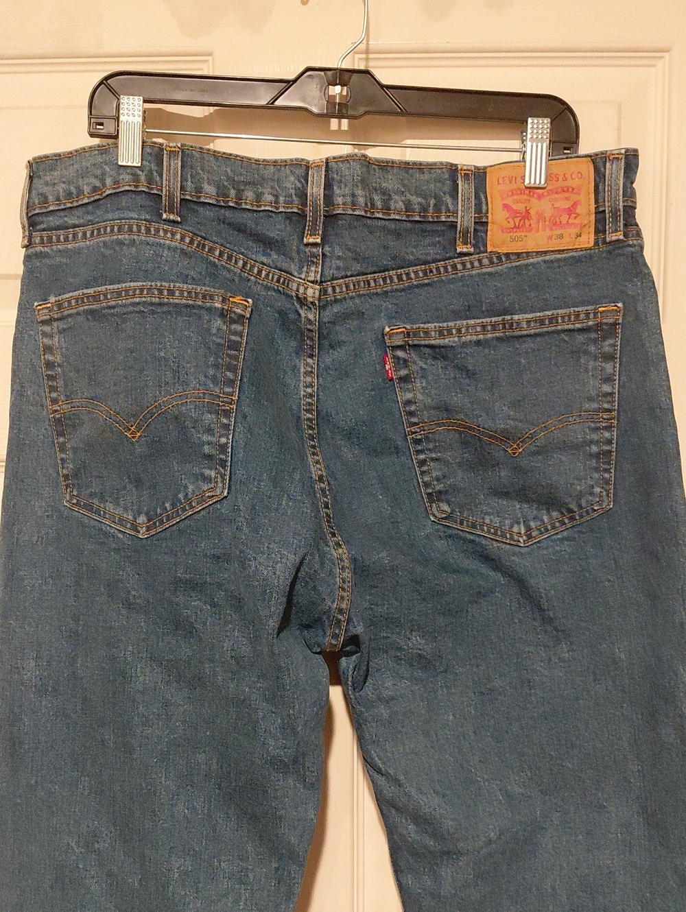 Levi's Strauss &co Men's Denim Straight-Leg Jeans in Blue Size W38 X L34 Preowne